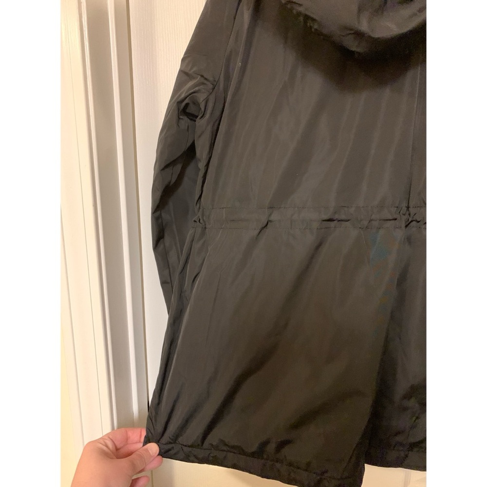 NEW Forever 21 Plus 2X Black Lightweight Waisted Jacket, Lined, Zip and Snap - Picture 10 of 15
